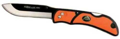 Outdoor Edge RLB30C Razor-Lite Folder 3.5" 420J2 Stainless Drop Point Tanto Polymer Black, Orange Inserts